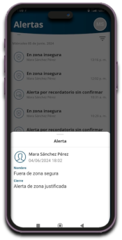 Definición de zonas seguras y zonas de riesgo
